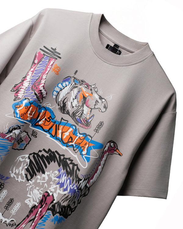 HIPPO & OSTRICH ART