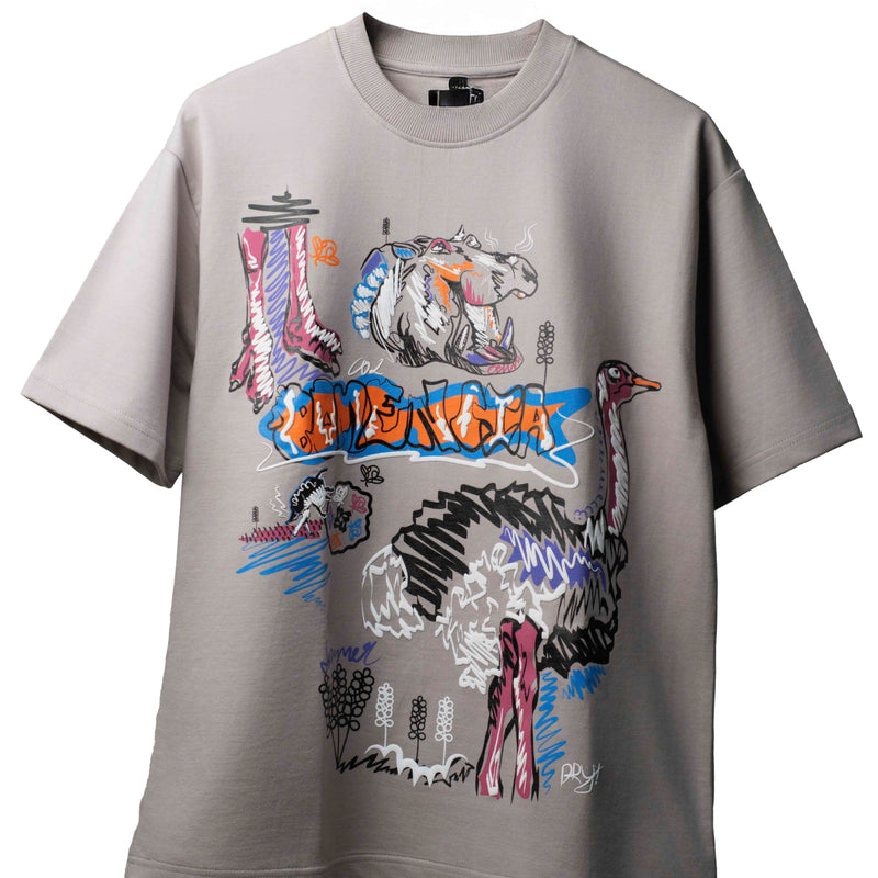 HIPPO & OSTRICH ART
